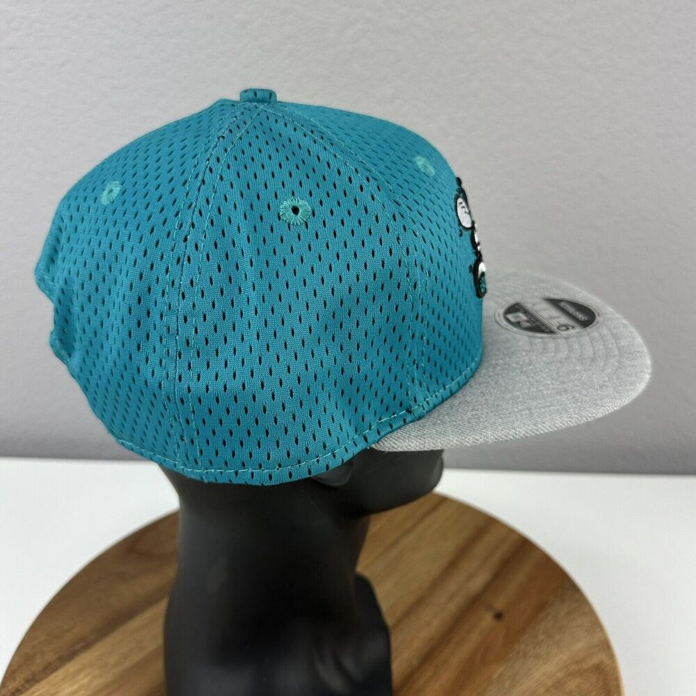 New Era L.E.  9FIFTY Charlotte Hornets Hook Mesh Hardwood Classics Snapback Hat - Picture 3 of 8